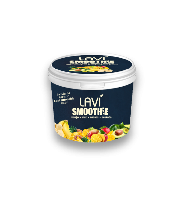 Lavi Smoothie – Mango, Muz, Ananas ve Avokado 150 G