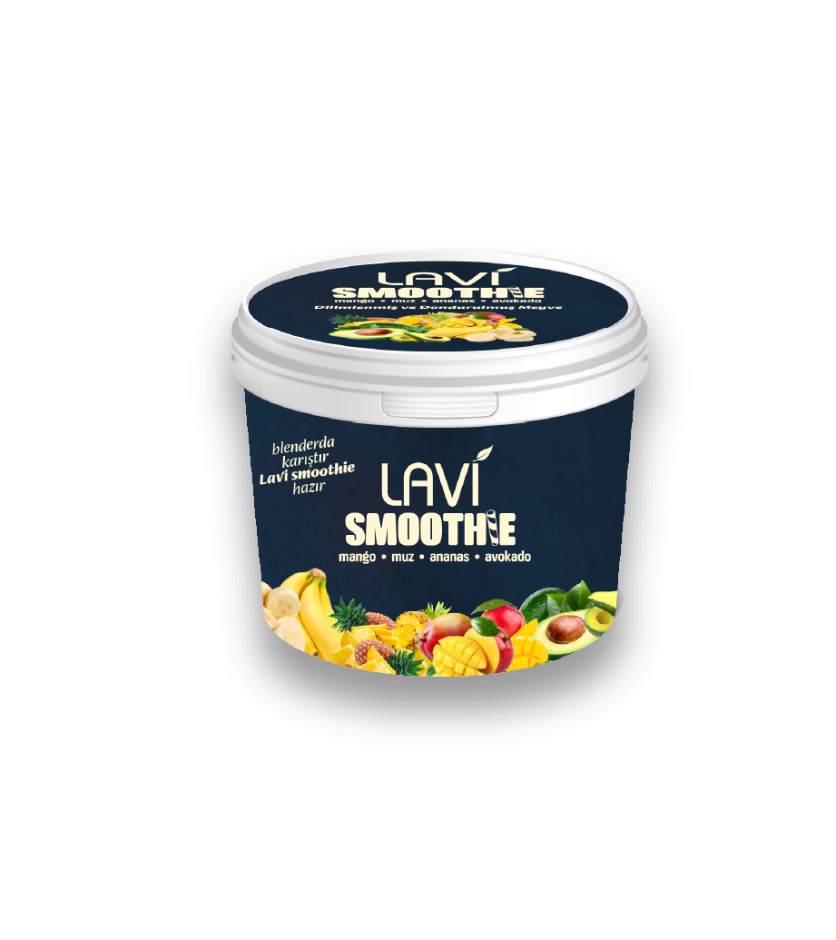 Lavi Smoothie – Mango, Muz, Ananas ve Avokado 150 G