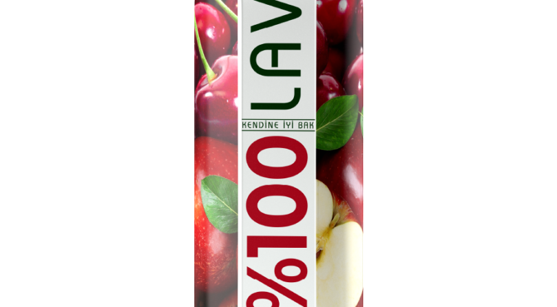 Lavi %100 Elma-Vişne Suyu 1 L