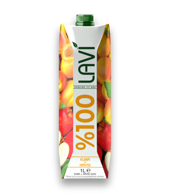 Lavi %100 Elma-Kayısı Suyu 1 L