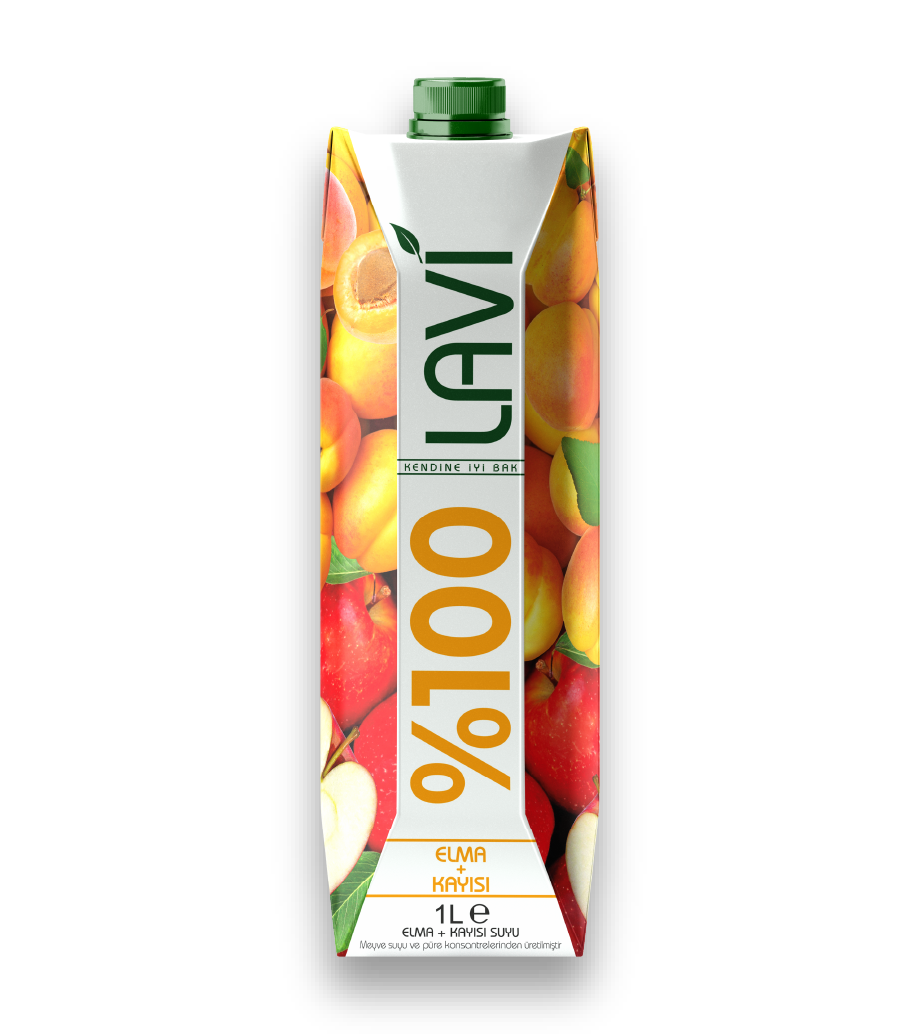 Lavi %100 Elma-Kayısı Suyu 1 L