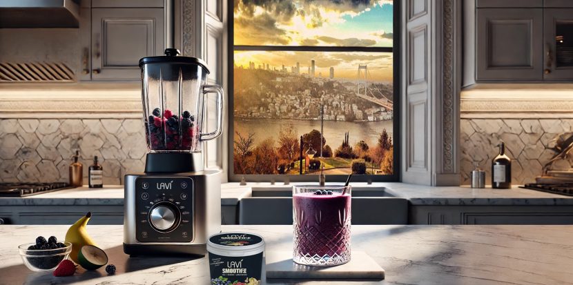 Yazın Favorisi Lavi Smoothie ile 3 Meyveli Serinletici Smoothie Tarifi
