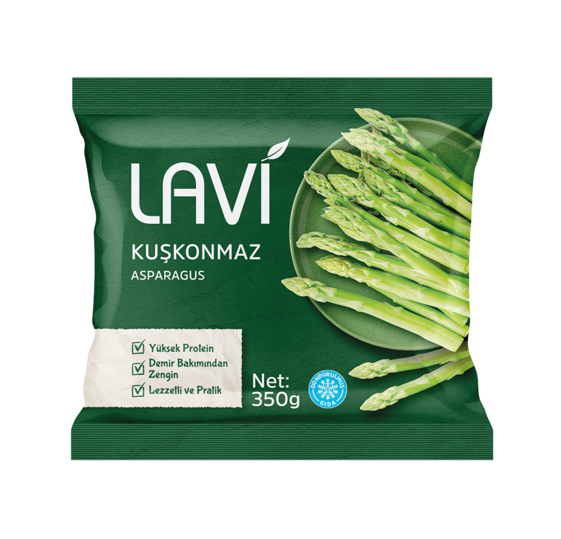 Dondurulmuş Lavi Kuşkonmaz 350g - Taze ve Doğal Kuşkonmaz